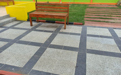 Suelo de caucho reciclado