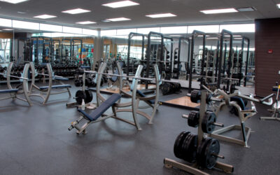 Suelo de goma para gimnasios