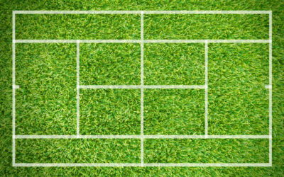 Pista de tenis de césped