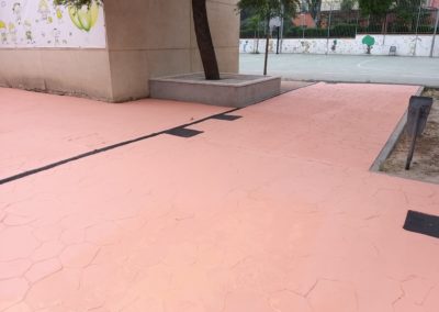 pavimento y suelo colegio barcelona