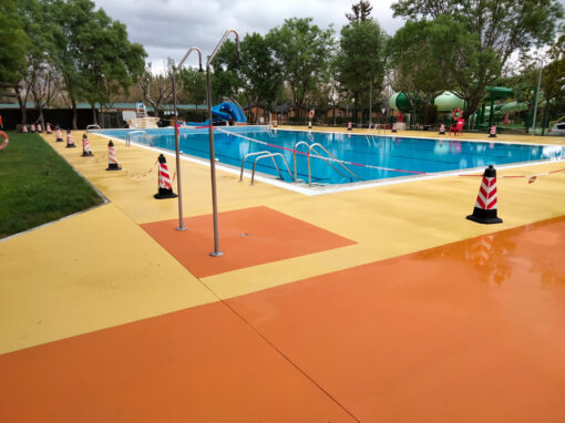 Rehabilitación piscina camping capfun escorial