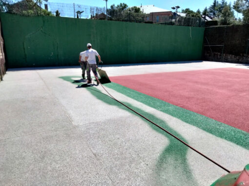 Rehabilitación pista tenis Green Park