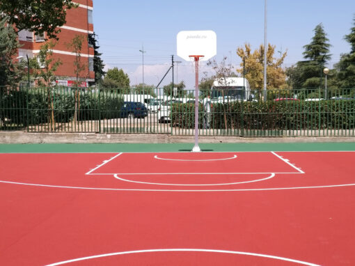 Construcción pista baloncesto Mirasierra