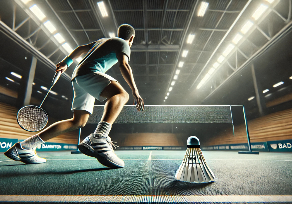 saque corto en badminton