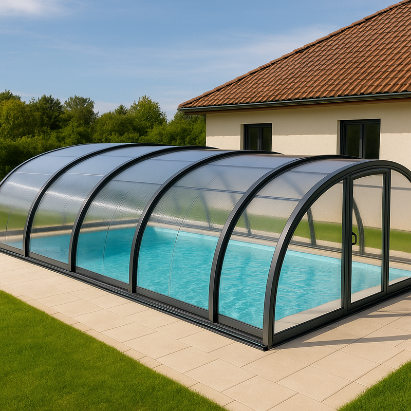 cubierta para piscina descubierta ejemplo