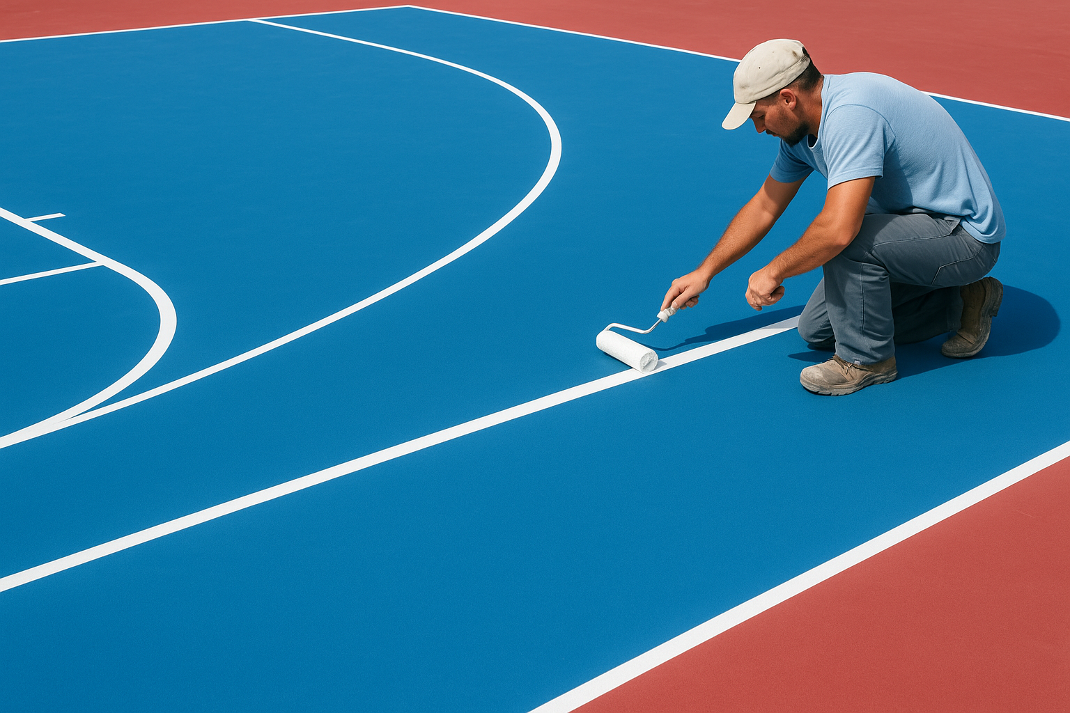 pintar pistas deportivas exteriores ejemplo