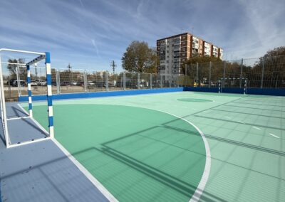 Construcción Pista Fútbol Sala – Las Águilas (Madrid)