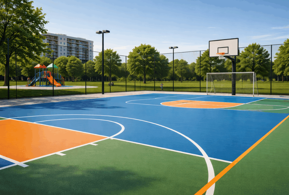 Construcción de pistas multideportivas profesionales y duraderas