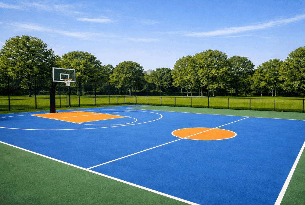 Pavimento acrílico para canchas deportivas: rendimiento y durabilidad
