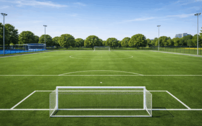 Mantenimiento de campos de fútbol de césped artificial profesional