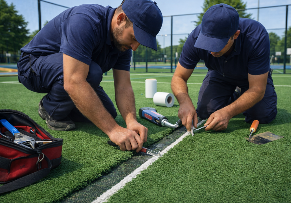reparaci&oacute;n de pistas de p&aacute;del de c&eacute;sped artificial (1)