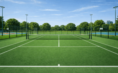 Reparación de pistas de pádel de césped artificial profesional