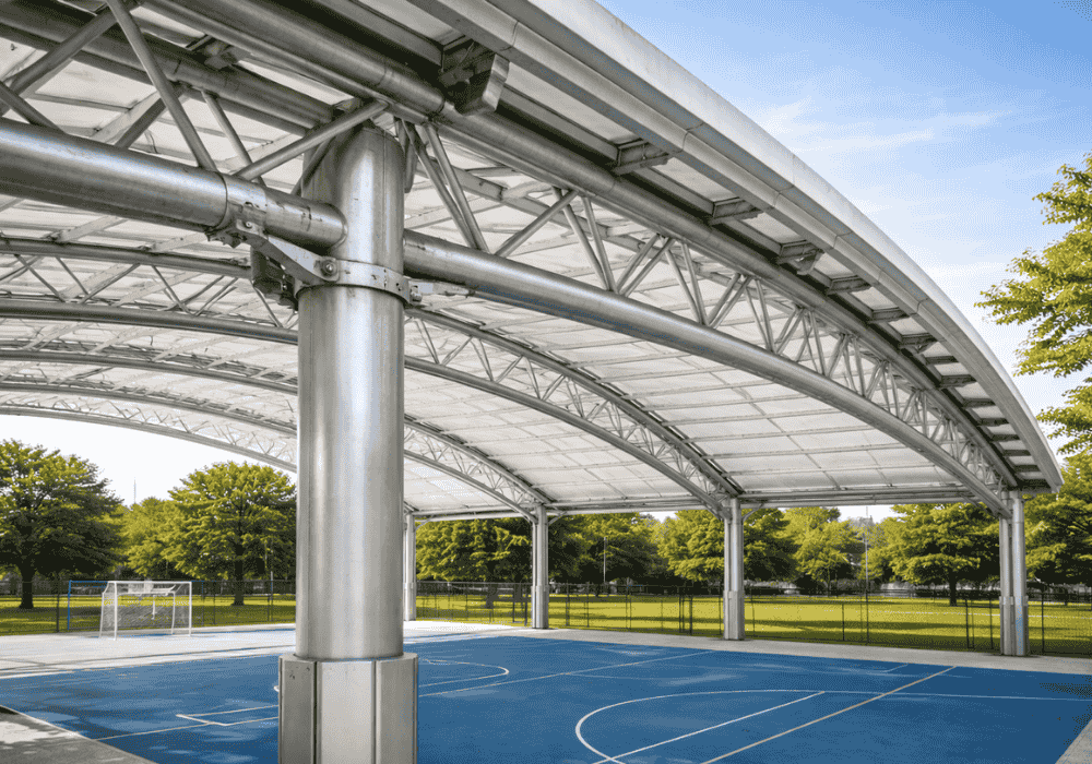 Cubierta Fija Para Pistas Deportivas Exteriores 1