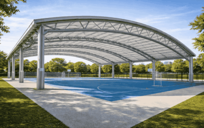 Cubierta fija para pistas deportivas exteriores profesional