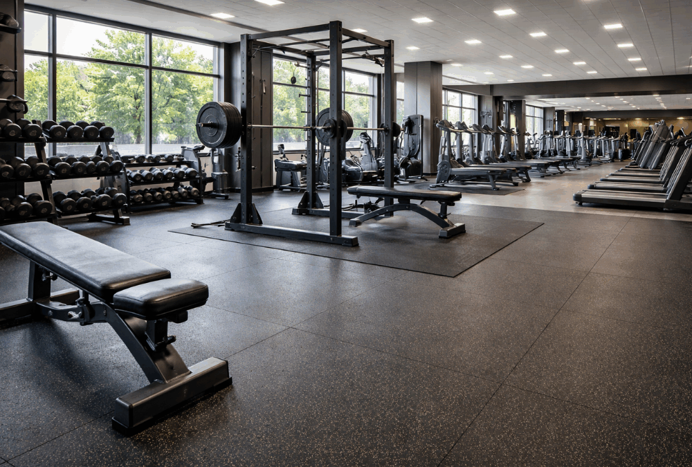 suelo técnico para salas de fitness