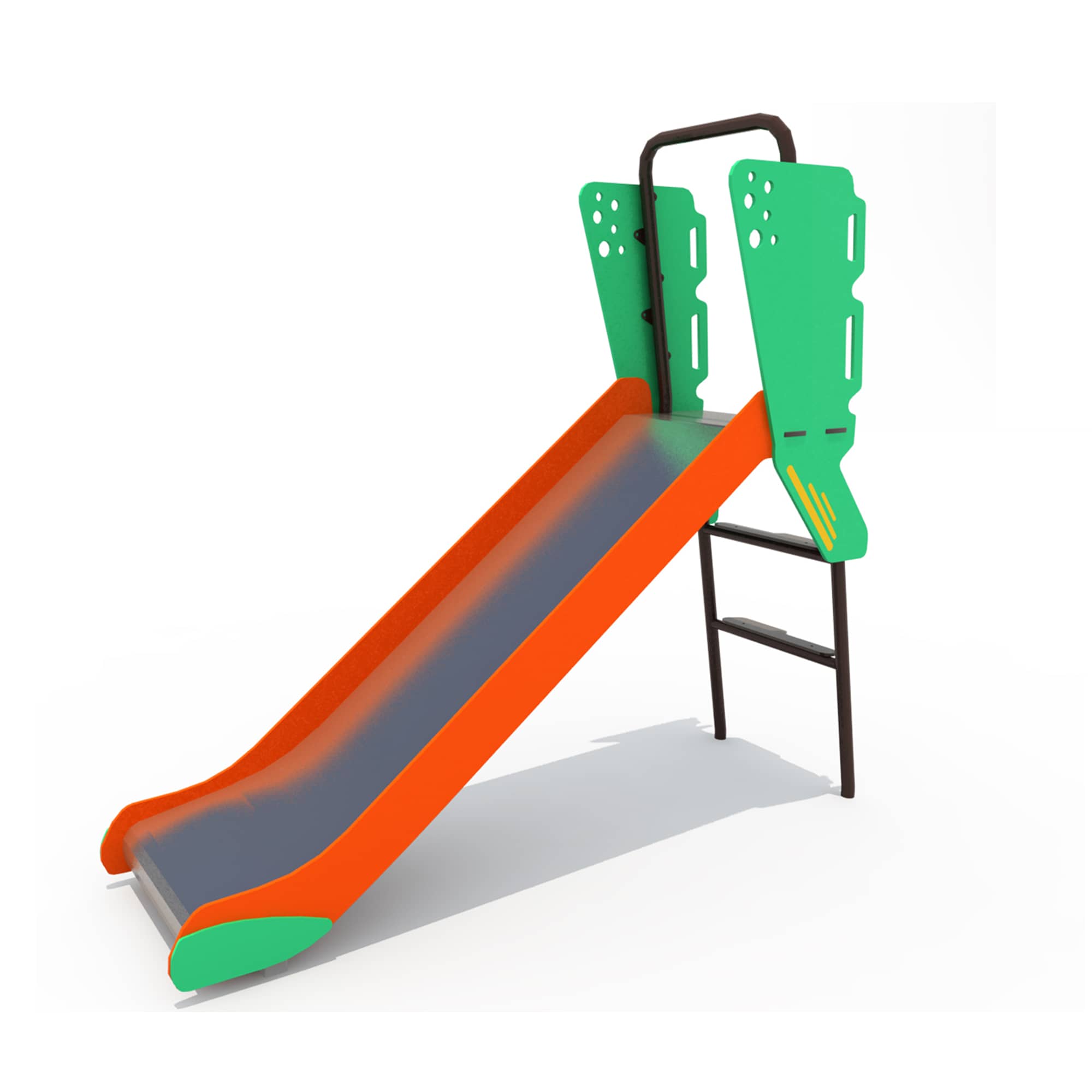 Columpio arco profesional para parque infantil con estructura galvanizada y asiento curvo