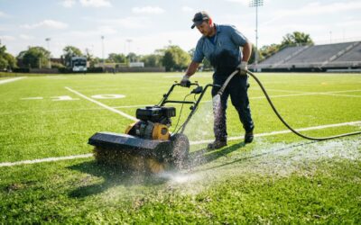 ¿Cómo limpiar y mantener correctamente el césped artificial deportivo?