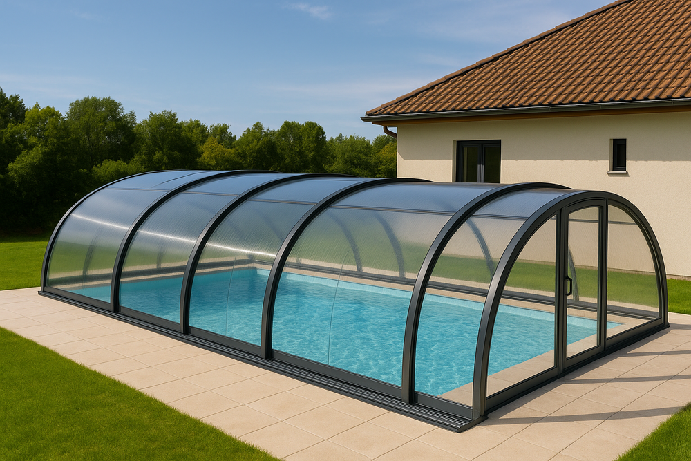 cubierta para piscina descubierta