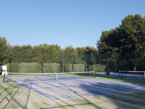 Construcci&oacute;n de pista de tenis sobre pavimento poroso