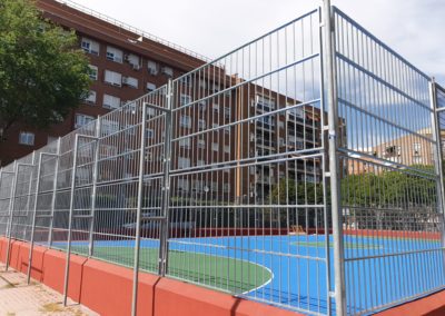 pista polideportiva en el parque carabanchel