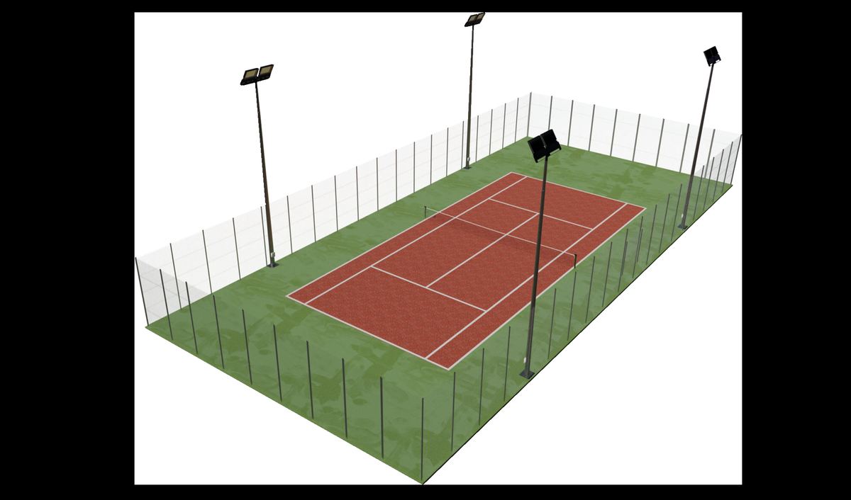 Construcci&oacute;n de pista de tenis de pavimento poroso